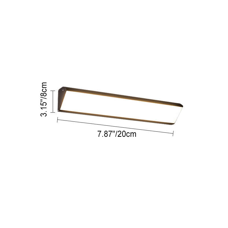 Modern Outdoor Long Bar Aluminum Acrylic Waterproof LED Wall Sconce Lamp | Karnz