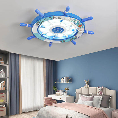 BowLift | NautiGlow Children's Room LED Ceiling Lamp | Sailboat Design | Cartoon Style | Ambient Lighting