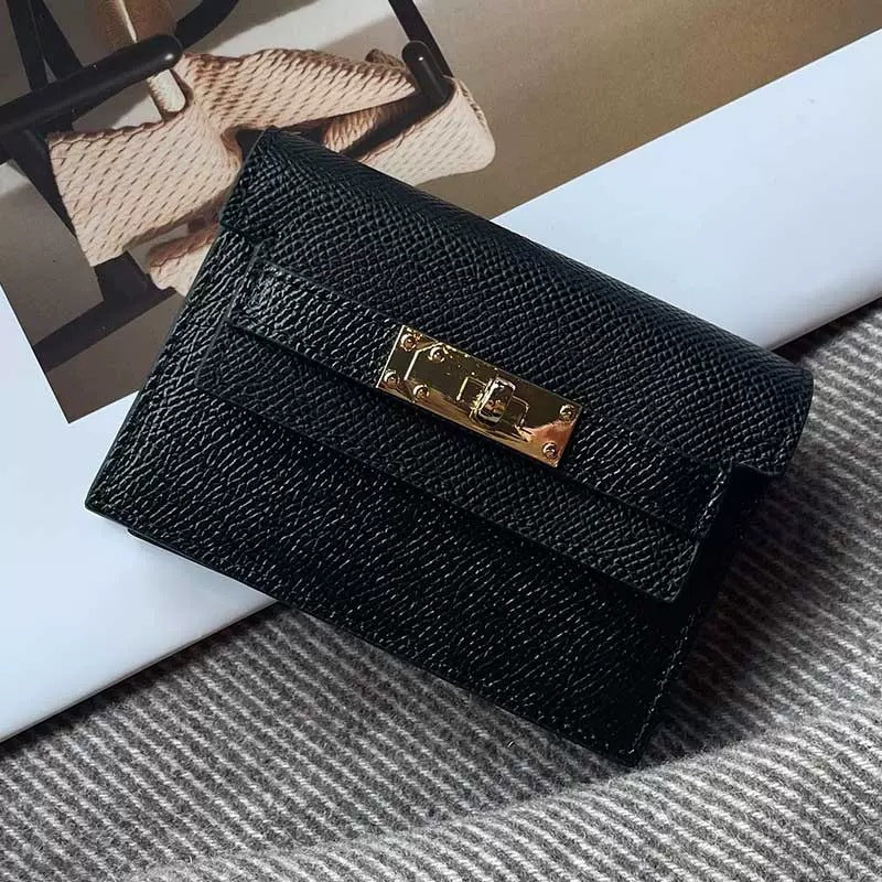 BowLift | Minimalist PU Leather Zipper Card Holder