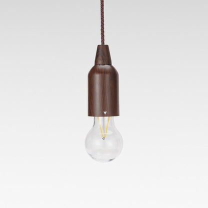 Retro Portable Waterproof Wood Cone Battery USB 1-Light Camping Outdoor Light | Skanto
