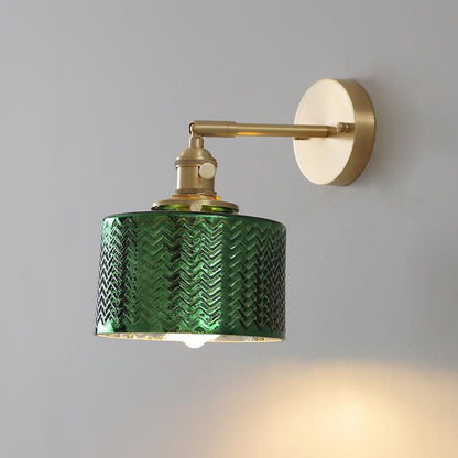 Skanto | Nordic Minimalist Creative Brass Cylinder 1-Light Wall Lamp