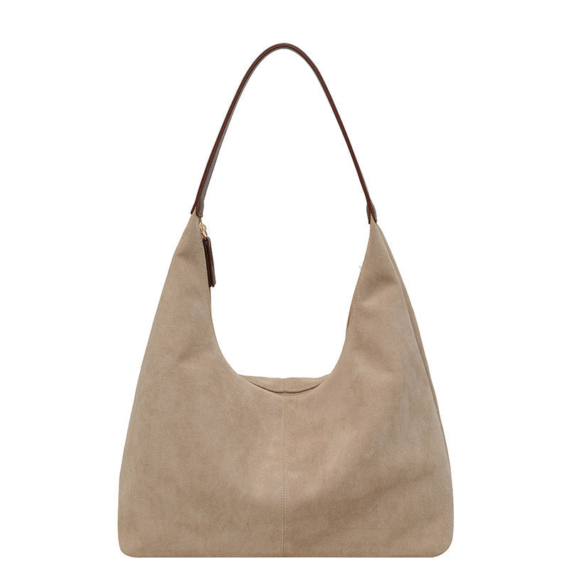 Skanto | Suede Underarm Bag with Large Capacity