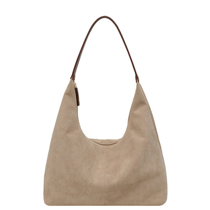 Skanto | Suede Underarm Bag with Large Capacity
