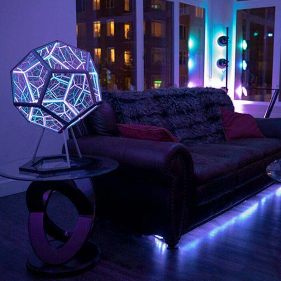 Skanto | Infinity Dodecahedron LED Night Light Art Table Lamp