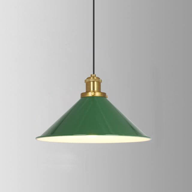 Skanto Skanto | RetroDome Industrial Vintage Pendant Lamp | Green Iron Dome Design | Single Light | Rustic Ceiling Lighting