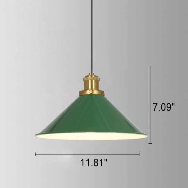 Skanto Skanto | RetroDome Industrial Vintage Pendant Lamp | Green Iron Dome Design | Single Light | Rustic Ceiling Lighting