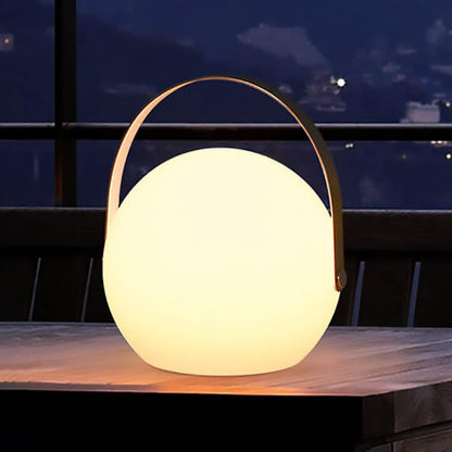 Skanto | Modern Simple Plastic Round Square Hand LED Table Lamp for Outdoor Patio