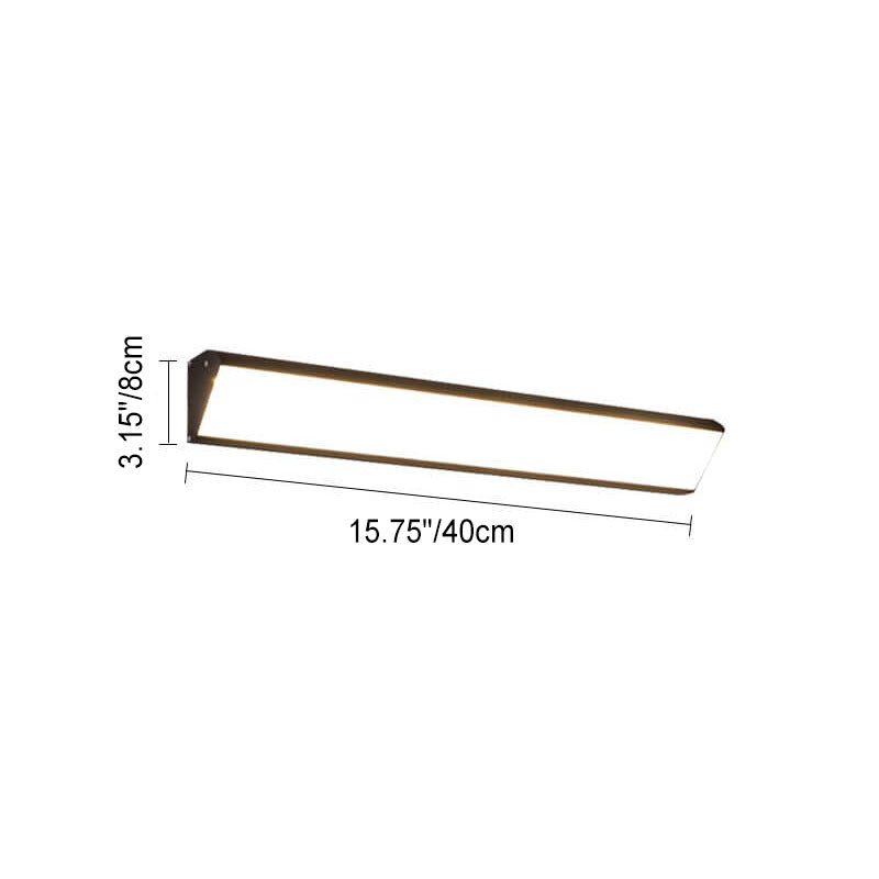 Modern Outdoor Long Bar Aluminum Acrylic Waterproof LED Wall Sconce Lamp | Karnz
