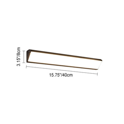 Modern Outdoor Long Bar Aluminum Acrylic Waterproof LED Wall Sconce Lamp | Karnz