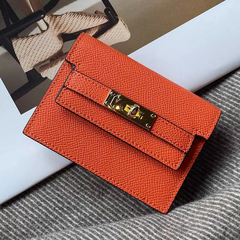 BowLift | Minimalist PU Leather Zipper Card Holder