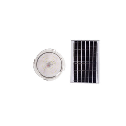 Modern Round Solar LED Remote Control Outdoor Indoor Flush Mount Lighting | Kalsten