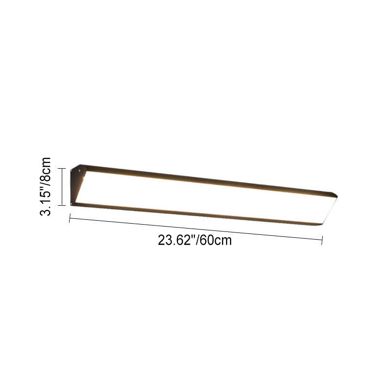 Modern Outdoor Long Bar Aluminum Acrylic Waterproof LED Wall Sconce Lamp | Karnz
