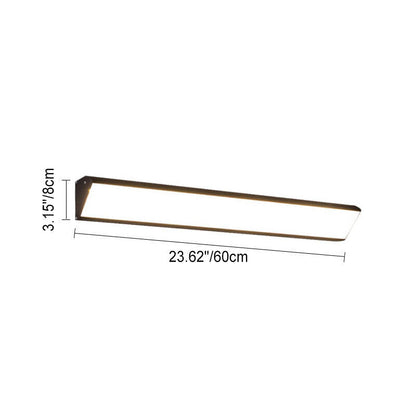 Modern Outdoor Long Bar Aluminum Acrylic Waterproof LED Wall Sconce Lamp | Karnz