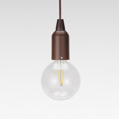 Retro Portable Waterproof Wood Cone Battery USB 1-Light Camping Outdoor Light | Skanto
