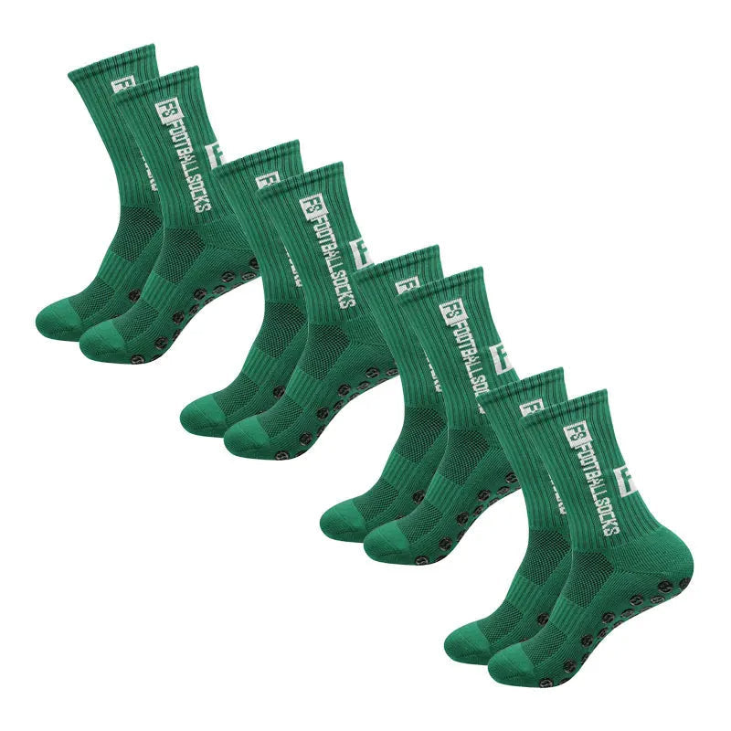 Skanto | 4 Pairs Football Socks Sports Grip Rubber Sole Socks