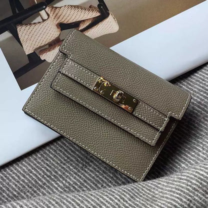 BowLift | Minimalist PU Leather Zipper Card Holder