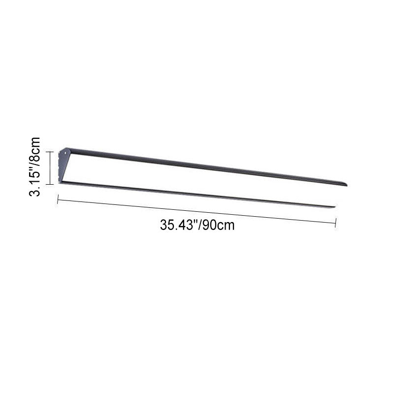 Modern Outdoor Long Bar Aluminum Acrylic Waterproof LED Wall Sconce Lamp | Karnz