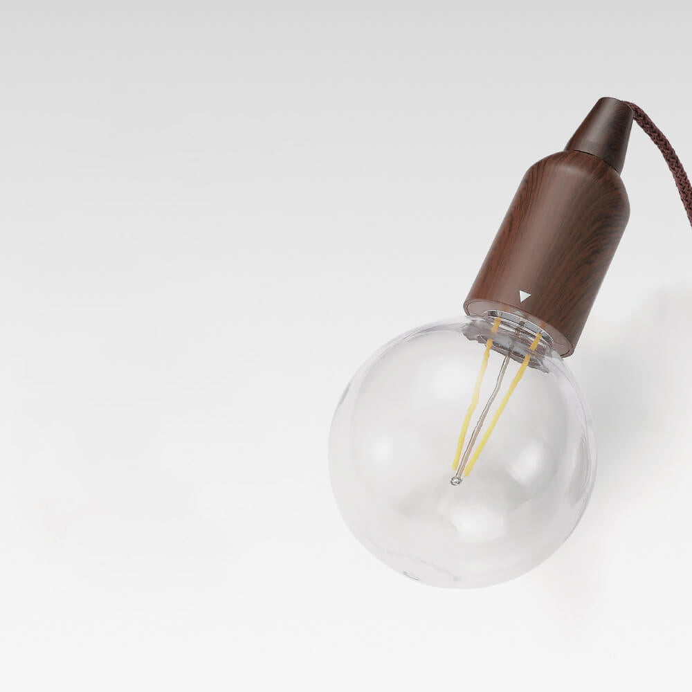 Retro Portable Waterproof Wood Cone Battery USB 1-Light Camping Outdoor Light | Skanto
