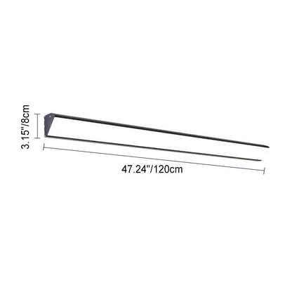 Modern Outdoor Long Bar Aluminum Acrylic Waterproof LED Wall Sconce Lamp | Karnz