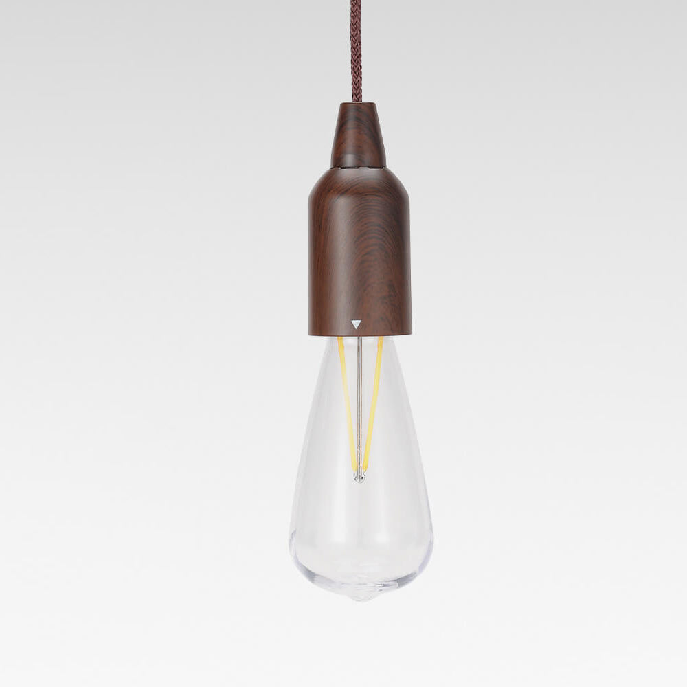 Retro Portable Waterproof Wood Cone Battery USB 1-Light Camping Outdoor Light | Skanto