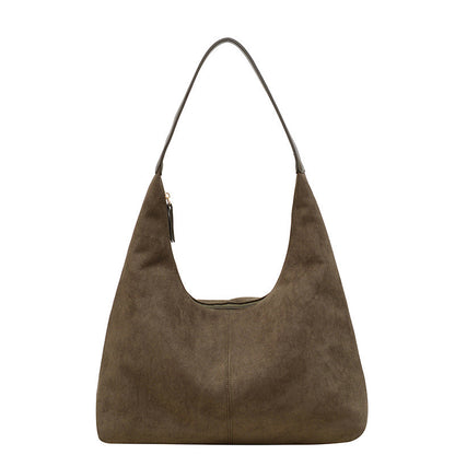 Skanto | Suede Underarm Bag with Large Capacity