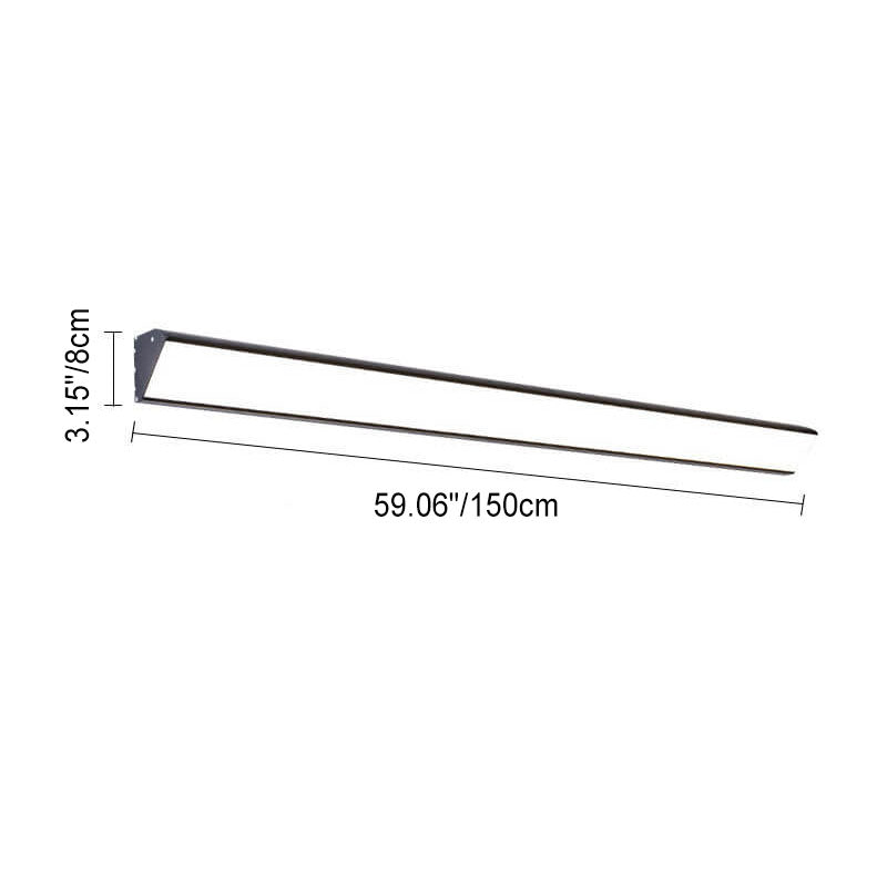 Modern Outdoor Long Bar Aluminum Acrylic Waterproof LED Wall Sconce Lamp | Karnz