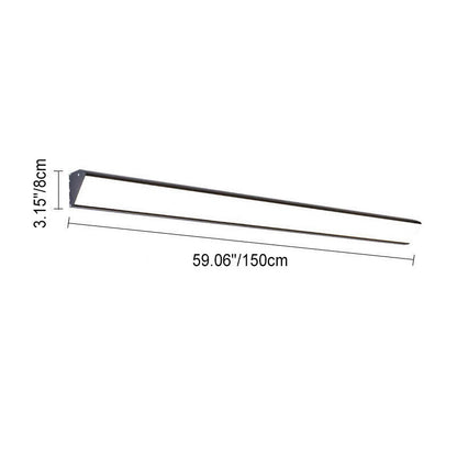 Modern Outdoor Long Bar Aluminum Acrylic Waterproof LED Wall Sconce Lamp | Karnz