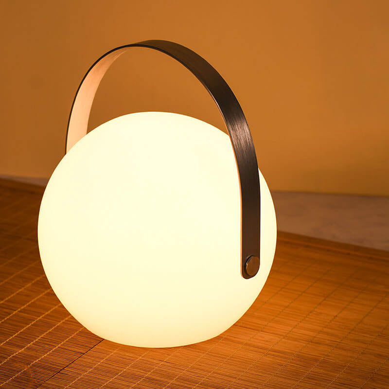 Skanto | Modern Simple Plastic Round Square Hand LED Table Lamp for Outdoor Patio
