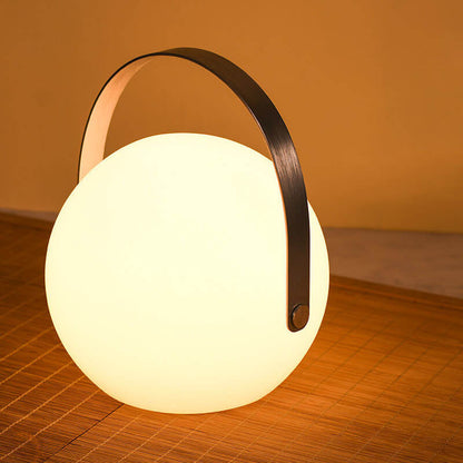 Skanto | Modern Simple Plastic Round Square Hand LED Table Lamp for Outdoor Patio