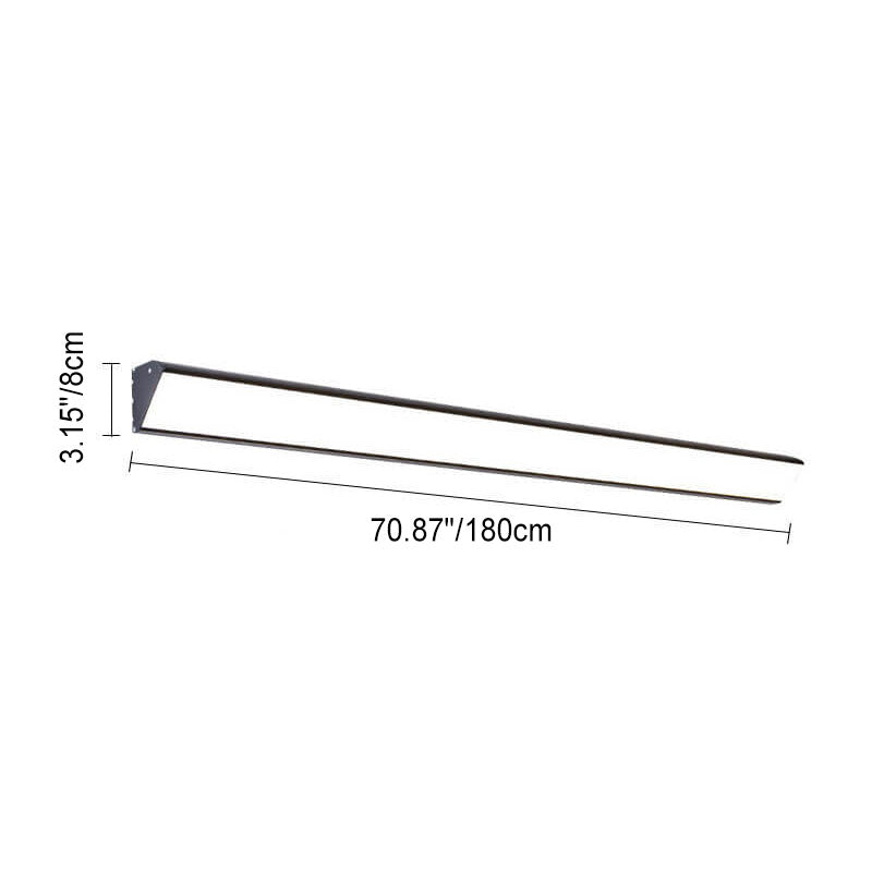 Modern Outdoor Long Bar Aluminum Acrylic Waterproof LED Wall Sconce Lamp | Karnz