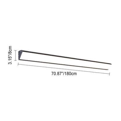 Modern Outdoor Long Bar Aluminum Acrylic Waterproof LED Wall Sconce Lamp | Karnz