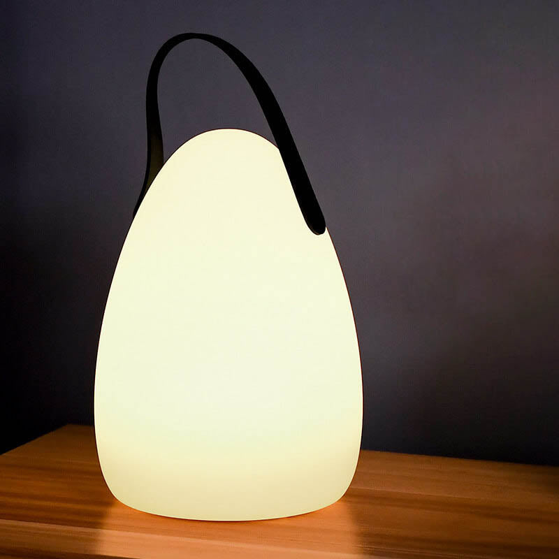 Skanto | Modern Simple Plastic Round Square Hand LED Table Lamp for Outdoor Patio