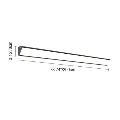 Modern Outdoor Long Bar Aluminum Acrylic Waterproof LED Wall Sconce Lamp | Karnz