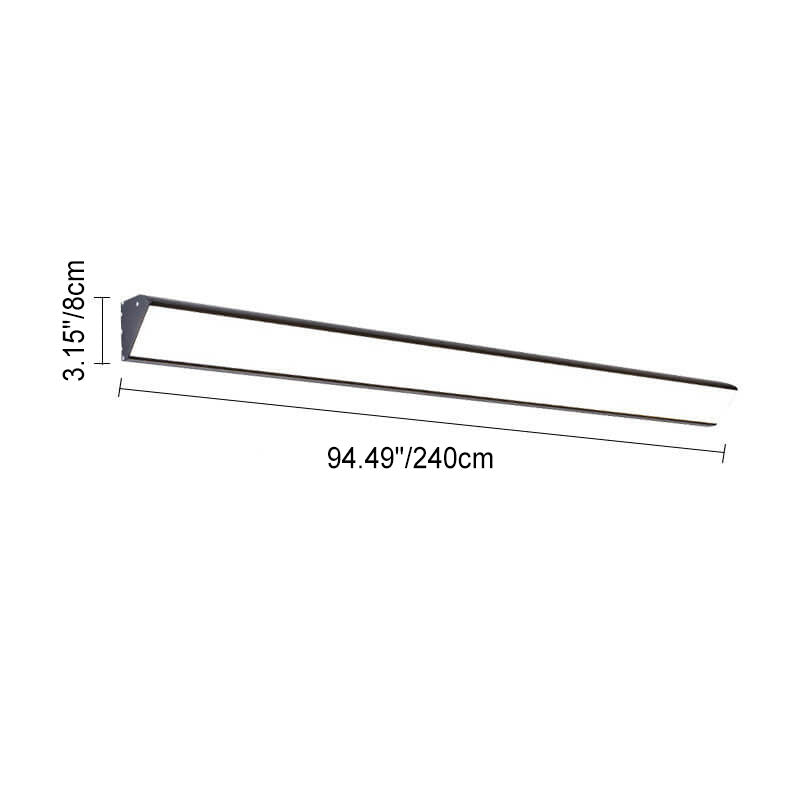 Modern Outdoor Long Bar Aluminum Acrylic Waterproof LED Wall Sconce Lamp | Karnz