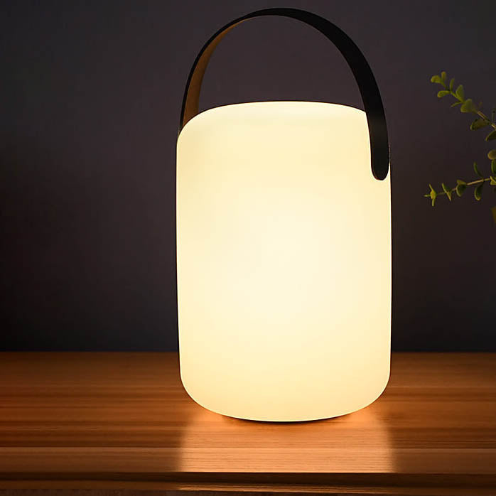 Skanto | Modern Simple Plastic Round Square Hand LED Table Lamp for Outdoor Patio