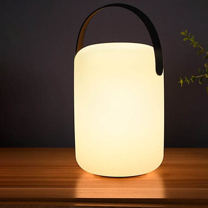 Skanto | Modern Simple Plastic Round Square Hand LED Table Lamp for Outdoor Patio