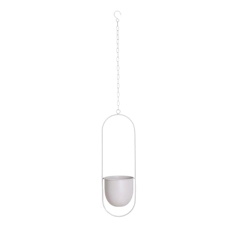 BowLift | DecoBloom Hanging Planter – Elegant Indoor & Outdoor Metal Plant Pot with Chain