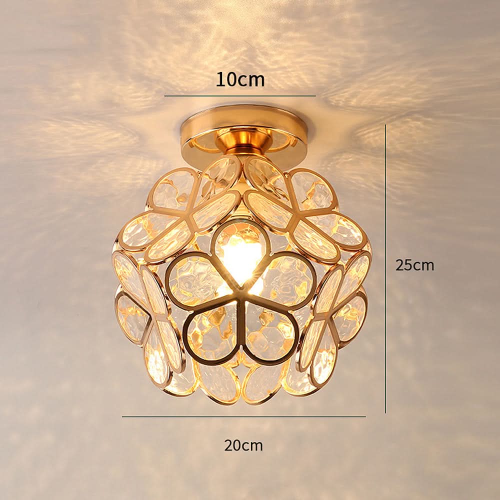 Skanto | Flowers Style Glass Ceiling Lamp
