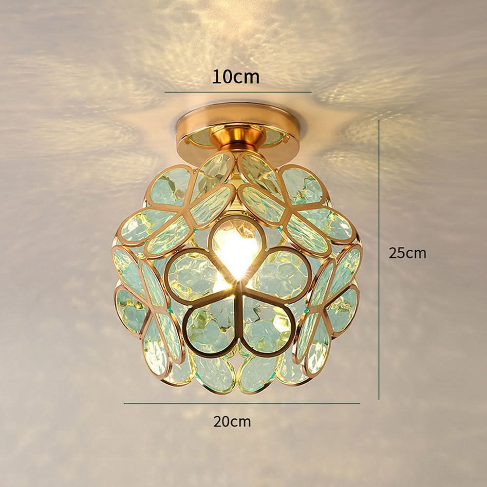 Skanto | Flowers Style Glass Ceiling Lamp
