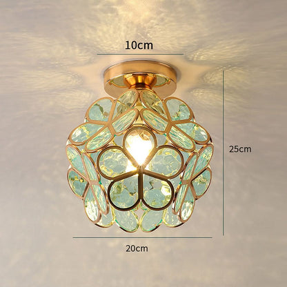 Skanto | Flowers Style Glass Ceiling Lamp