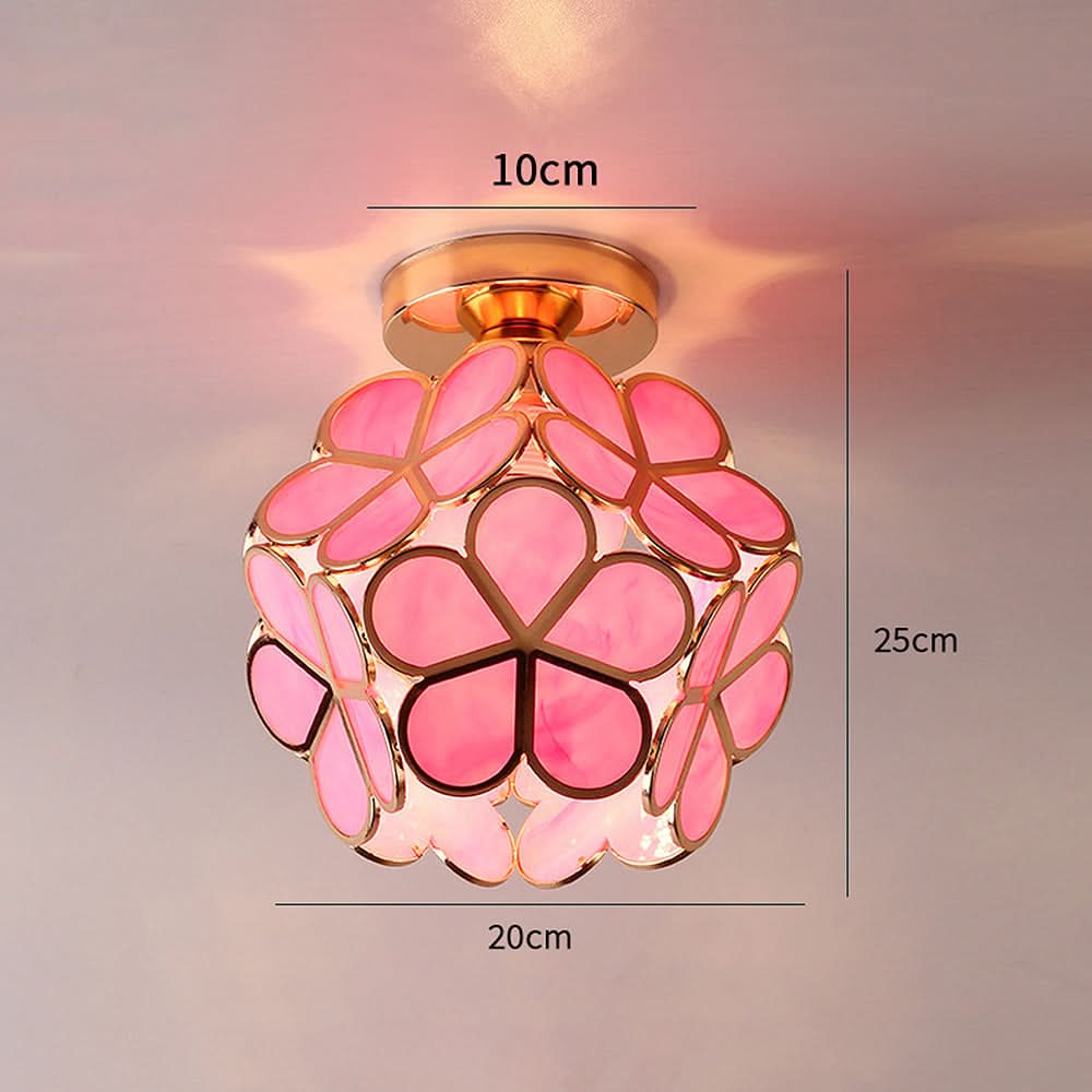 Skanto | Flowers Style Glass Ceiling Lamp