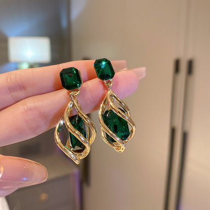 BowLift | Diamond-encrusted Metal Long Tassel Earrings For Women