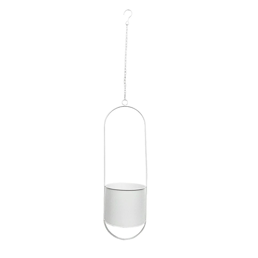 Skanto | DecoBloom Hanging Planter – Elegant Indoor and Outdoor Metal Planter with Chain