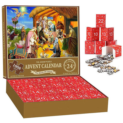 Skanto | 1000 Piece Christmas Puzzle Advent Calendar - Christmas Gift