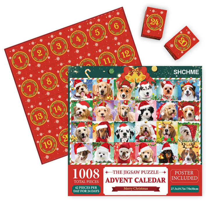 Skanto | 1000 Piece Christmas Puzzle Advent Calendar - Christmas Gift