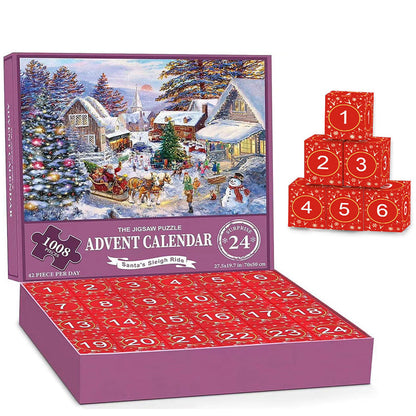 Skanto | 1000 Piece Christmas Puzzle Advent Calendar - Christmas Gift