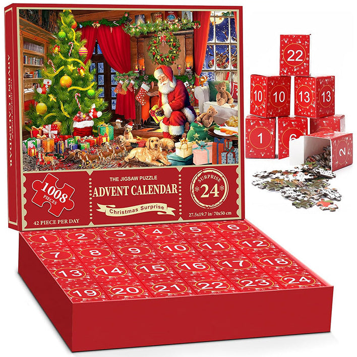 Skanto | 1000 Piece Christmas Puzzle Advent Calendar - Christmas Gift