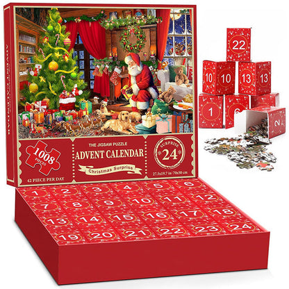 Skanto | 1000 Piece Christmas Puzzle Advent Calendar - Christmas Gift