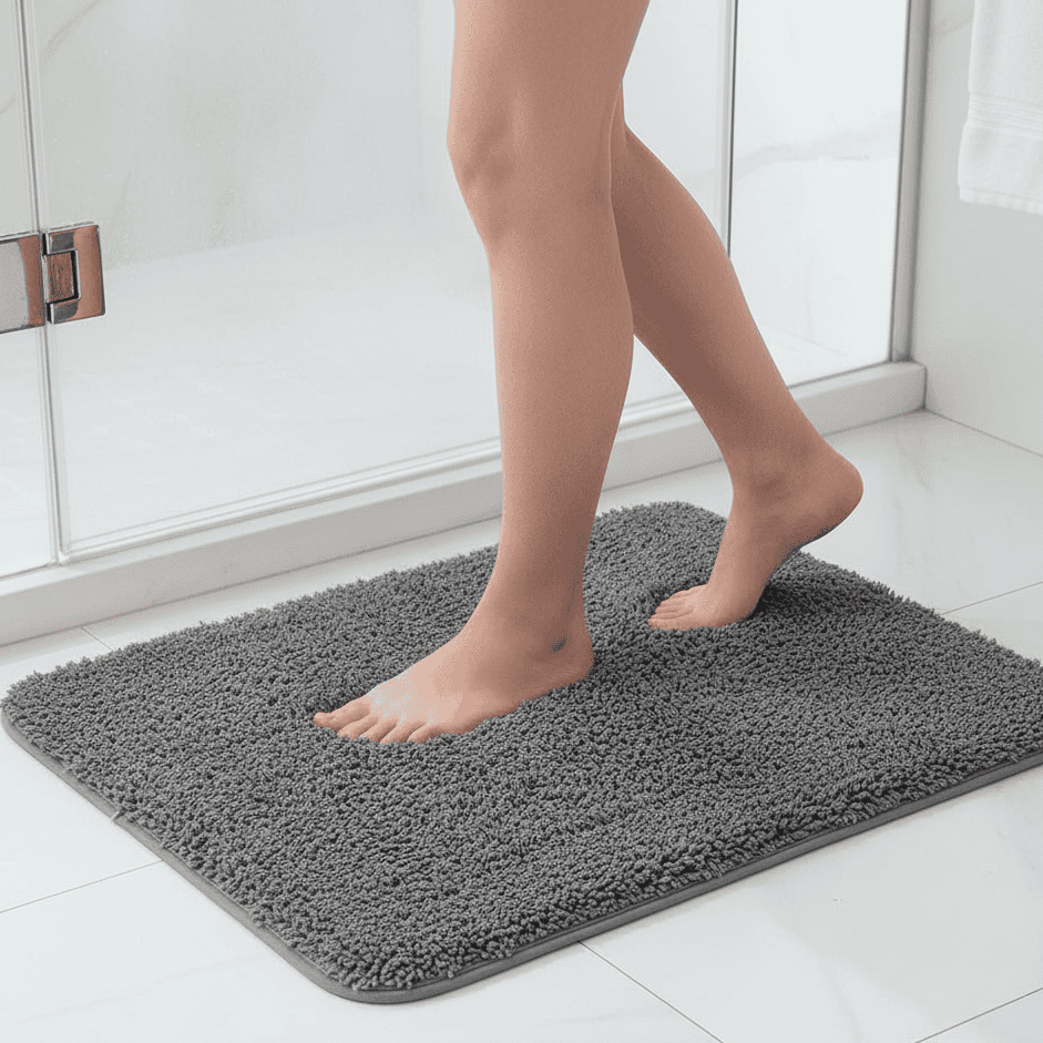 Skanto | Luxurious Bathroom Mat with Soft Fur Texture