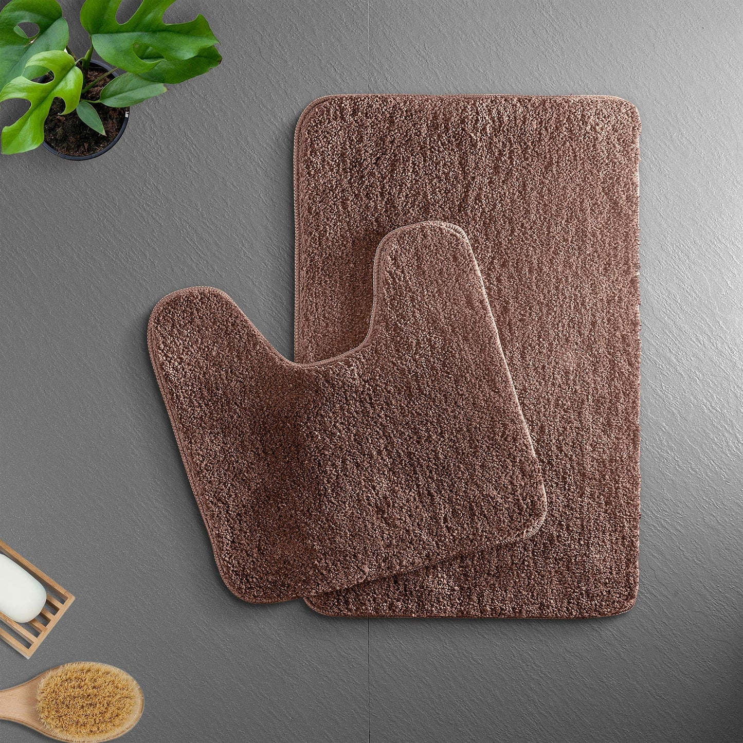 BowLift | PlushHaven Bath Mat – Ultra Soft Microfiber Non-Slip Mat with Quick Water Absorption